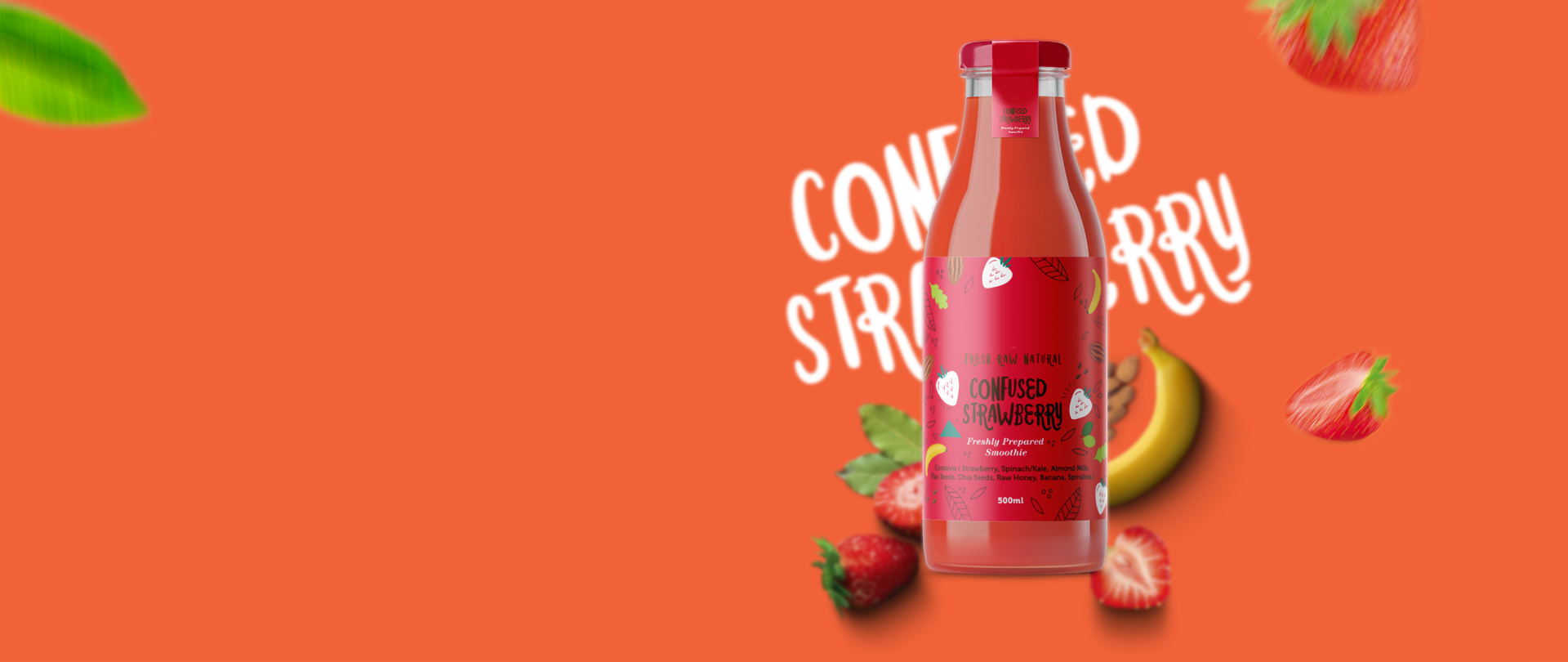 freshly prepared smoothie